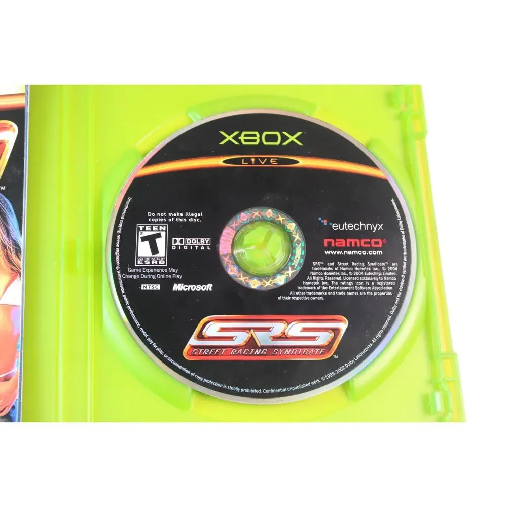 SRS: Street Racing Syndicate (Original Xbox) Authentic, Complete, Tested/Works